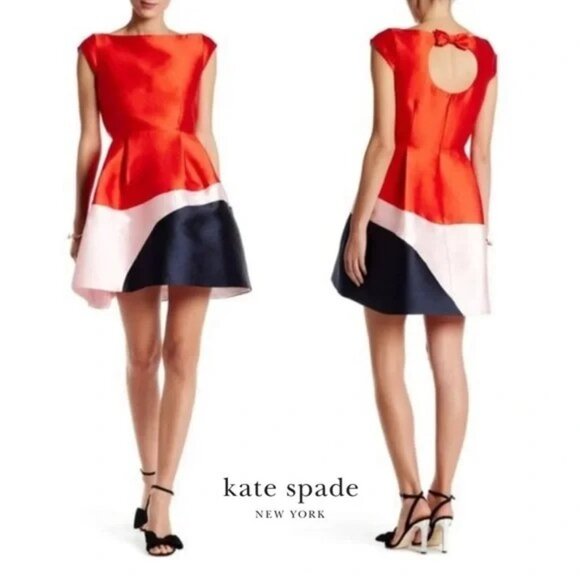 kate spade Dresses & Skirts - NWOT KATE SPADE 'Do Wonders' Color Block Fit & Flare Dress